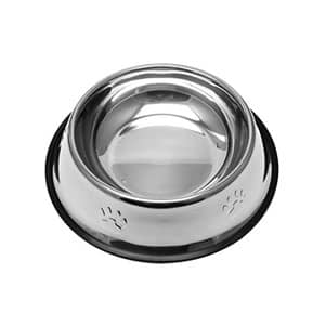 ظرف استیل آب و غذای سگ و گربه طرح پنجه سایز 1