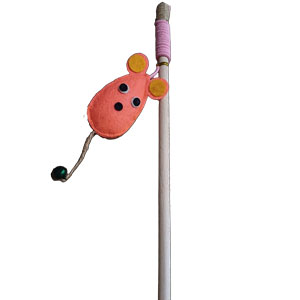 چوب بازی گربه زنگوله دار مدل موش پنی پت