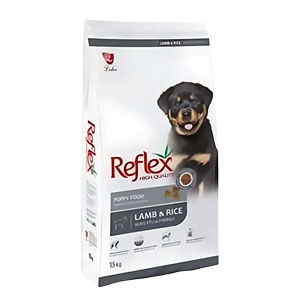 غذای خشک توله سگ با طعم بره و برنج رفلکس 15 کیلوگرم