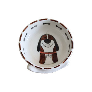 ظرف آب و غذای سرامیکی سگ